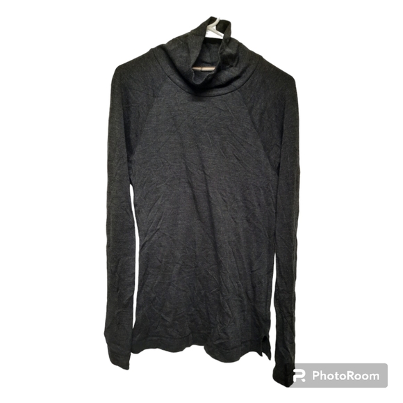 SMARTWOOL (Women's XL) Long Sleeve Base Layer Shirt Gray/Black - Picture 1 of 6